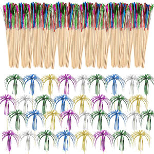 Palillos de Madera para Cócteles <span class=keywords><strong>con</strong></span> Forma de Fuegos Artificiales, Mini Brochetas para Aperitivos, Copas, Bocadillos de <span class=keywords><strong>Queso</strong></span>, Frutas y Golosinas para Fiestas Infantiles - Product Image 6
