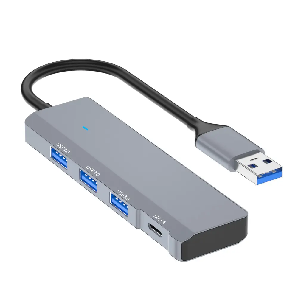 Hot Selling Aluminum High Quality New Design USB Por HUB USB 3.0 HUB Multi 4 Port HUB For PC Laptop