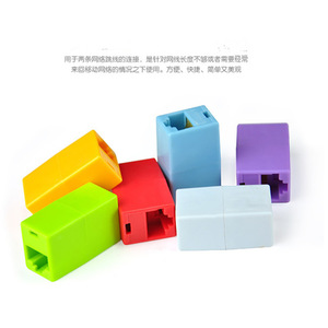 Conector de Extensión de Cable de Red Rj45 8p8c, Acoplador Ethernet en Línea de 2 Puertos para Conexión de Cableado de Red - Product Image 1