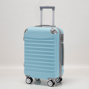 Factory Direct 20 Inch ABS Hardshell Durable Anti-Theft 4-Wheel Spinner Luggage Sky <strong>Blue</strong> <strong>Suitcase</strong> for Business Travel - Product Image 1