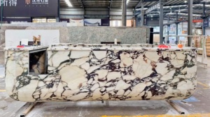 Arabescato Viola, dalles de marbre naturel polies, parfaites pour les tables et les comptoirs, vous permettent de rester à la pointe de la mode - Product Image 6