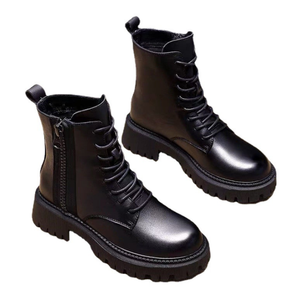 Nuovi Stivali alla Caviglia Alti Invernali da Donna in Peluche Stile Britannico di Tendenza per l'Autunno - Product Image 6