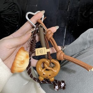 Ins Lovely Alkali Bread Korean Ins Bag Pendant Chocolate Climbing Rope <b>Key</b> <b>Chain</b> Decorative <b>Chain</b> Keychain - Product Image 3