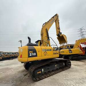 Excavadora hidráulica sobre orugas Komatsu PC210 usada más vendida con motor y bomba en buenas condiciones, alta potencia de excavación a la venta - Product Image 2