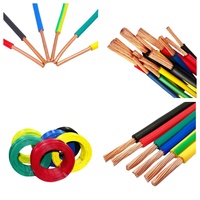 Maßgefertigte Mehrfarbige Optionen Verfügbar Reines Kupfer Massivkern Gebäudeelektrokabel Einzel-PVC Erdkabel 450V-750V