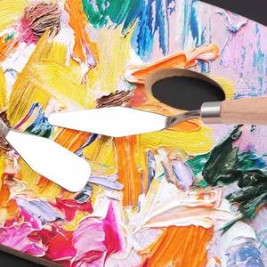 ชุดมีดปาดสีสแตนเลส FOSKA 5 ชิ้น สำหรับ<span class=keywords><strong>งาน</strong></span>เพ้นท์อะคริลิ<span class=keywords><strong>ค</strong></span>และสีน้ำมัน พร้อ<span class=keywords><strong>ม</strong></span>ด้ามไม้ สำหรับศิลปิน - Product Image 5