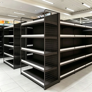 <strong>Heavy</strong> <strong>Duty</strong> Double Sided Gondola Supermarket <strong>Shelves</strong> Metal Display Stand Racks Modular Eco-Friendly Adjustable Shelving - Product Image 4