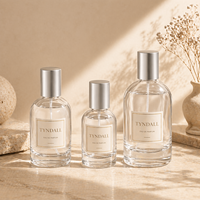 Flacon de parfum en verre de luxe personnalisé 30ml 50ml 100ml pour marque privée avec atomiseur et boîte cadeau