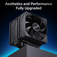 SNOWMAN Nouveau Design Noir 8 Heat Piple CPU Air-cooler Fan avec Maglev Tech Top Cover Smart Digital Display Support AMD LG 1700