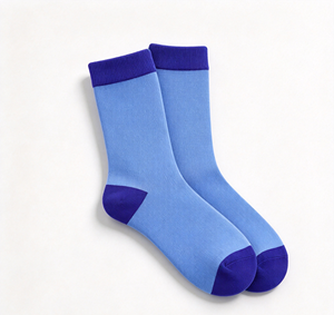 Calcetines Casuales Unisex de Algodón Suave con Logotipo Personalizado, Diseño de Bloques de Color, Elásticos, Duraderos y con Punta Reforzada para Todas las Edades - Product Image 2