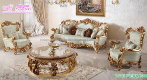 Juego de Sofás de 7 Plazas Perfecto para el Hogar, Juego de Muebles de Madera de Teca Antigua para Sala de Estar, Juego de Sofás con Acabado Marrón Clásico - Product Image 5