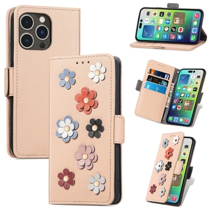 เคสหนังมีกระเป๋าเงินลายดอกไม้3D สำหรับ iPhone 11/12/13/14 /16 promax/ 15เคสใส่บัตรเครดิต S24สำหรับ Galaxy S23FE - Product Image 3