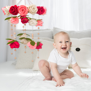 Mobile en feutre pour enfants, Roses à suspendre, pour la chambre d'enfant, nouveau-né - Product Image 6