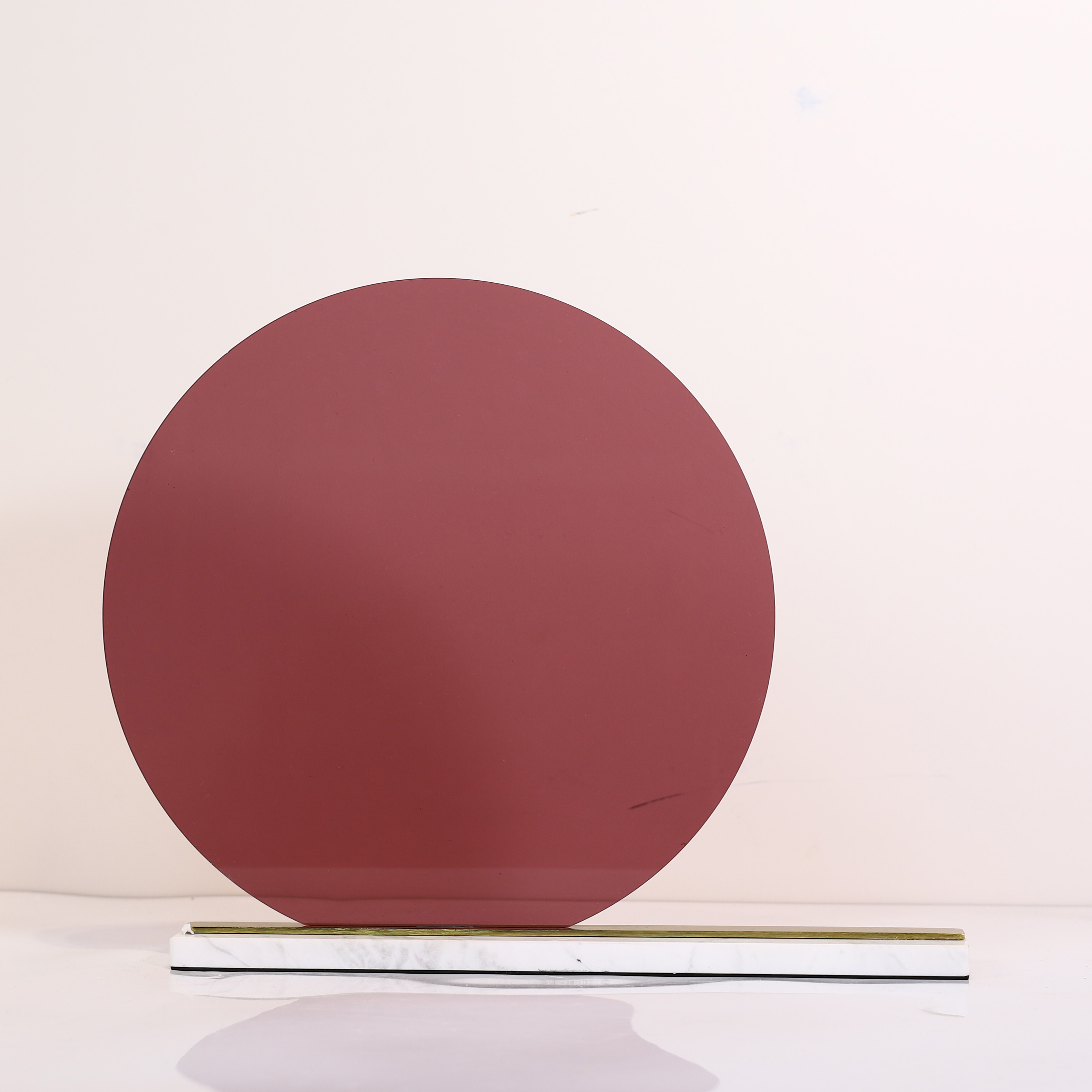 Marble + wine red glass