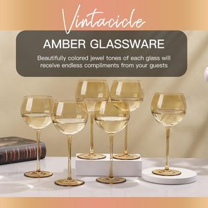 Ensemble de <span class=keywords><strong>verres</strong></span> à vin rétro classiques transparents de 16 oz, écologiques, lavables au lave-vaisselle, soufflés à la main, <span class=keywords><strong>verres</strong></span> à vin rouge de luxe - Product Image 3