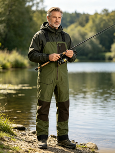 <span class=keywords><strong>Pantalon</strong></span> de pêche à 3 couches avec coutures thermosoudées, imperméable 10000 mm, pour la pêche en <span class=keywords><strong>wading</strong></span> - Product Image 1