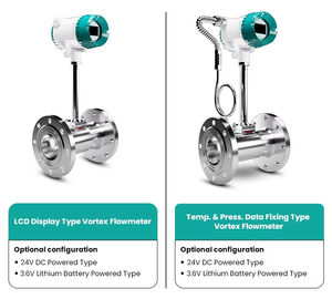 4-20ma Rs485 Vortex Boiler pengukur aliran uap Wafer Digital uap Shedder Bar Vortex Flow Meter - Product Image 2