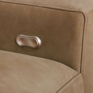 <span class=keywords><strong>Divano</strong></span> Modulare di Lusso a Tre Pezzi con Braccioli Larghi in Pelle Nabuk per Soggiorno - Product Image 5