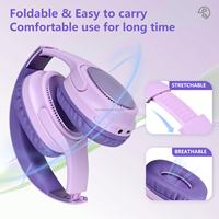 Meilleures ventes Casque de sport et de voyage Casque stéréo sans fil avec bandeau pour les jeux et l'écoute de musique