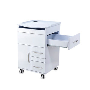 Gabinete Médico Dental Móvil 515x575x815mm con 4 Cajones, Carro de Almacenamiento de Equipo Hospitalario con Ruedas para Uso Clínico - Product Image 4