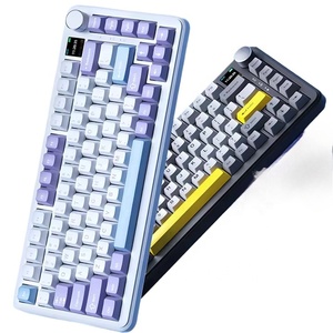 คีย์บอร์ดเกมมิ่งแบบมีสาย/ไร้สาย/สามโหมด AJAZZ AK820 MAX RGB พร้อมพอร์ต C และบลูทูธ 2.4G - Product Image 1