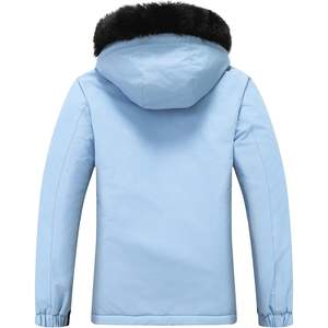 Chaqueta de Esquí Impermeable para Mujer Moerdeng, Forrada de Polar, Abrigo de Invierno Aislado, Chaqueta de Snowboard, Ropa Exterior de Senderismo Softshell - Product Image 3