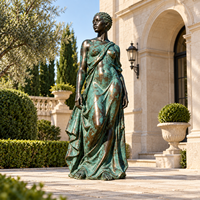 Sculpture de femme en bronze, statue d'art personnalisée, figurine de collection, décoration extérieure, cadeau