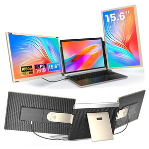 Bán buôn 15.6 "1080P 235 ° xoay có thể tháo rời màn hình ba màn hình máy tính xách tay màn hình Extender Tương thích với <span class=keywords><strong>Windows</strong></span> Mac Chrome - Product Image 1