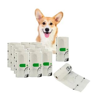 Sacs à déjections canines super écologiques, épais et faciles à transporter, résistants à la rupture, en plastique et biodégradables - Product Image 6