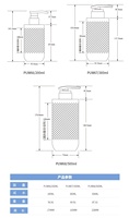 Nuevas Botellas de Plástico PET Transparente Blanco Mate con Bomba, 200ml 300ml 500ml, para Loción y Champú, con Tapa de Rosca y Serigrafía