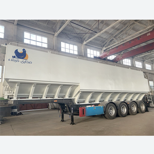 Camion-citerne semi-remorque de 60 m³ |   Remorque de transport d'aliments pour animaux en vrac avec système de décharge par vis sans fin - Product Image 5