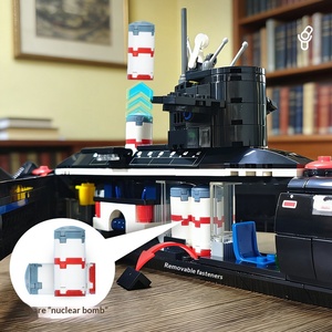 Modèle de sous-marin nucléaire militaire à succès, blocs de construction à petites particules, jouet commémoratif à assembler pour enfants, cadeau pour enfants - Product Image 3