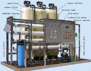 Sistema de Tratamiento de <span class=keywords><strong>Agua</strong></span> por Ósmosis Inversa (RO) de 1000 L/Hora Controlado por PLC con Tanque de Almacenamiento y Bomba de Engranajes Industriales Marca HUAMO 1 Año de Garantía - Product Image 1