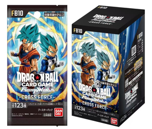 Caja de Sobres Coleccionable de Cartas de Anime <span class=keywords><strong>Dragon</strong></span> <span class=keywords><strong>Ball</strong></span> TCG FB10 CROSS FORCE Japonesa de Lujo, 123 Tipos, Súper Raras, para Coleccionistas - Product Image 1