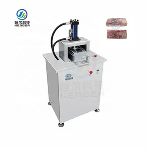 Semi-Automatic Hydraulic Shawarma Meat Press Machine Conveyor 2/3 Degree Frozen Meat Press Restaurants Motor Gear Components