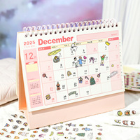 2 lembar per pak stiker Seri Dunia Kecil yang Berwarna-warni Stiker planner lucu Bahan seni stiker anak-anak