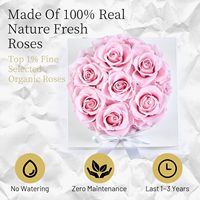 Bloemenlevering Ge conserveerde rozen doos Eeuwige bloemen Onsterfelijke rozen Eeuwige roos Verjaardagscadeaus Haar Moeder China 1.23 Lbs