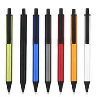 Stylo bille en métal rechargeable 0,5 mm avec clip, idéal pour le bureau, l'école et les cadeaux promotionnels