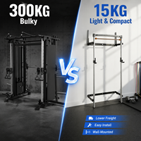 Barre de traction réglable en hauteur robuste, cadre d'entraînement multi-exercices pour la maison avec plateforme de base stable