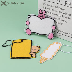 Parche Bordado de Moda, Suministro Directo de Fábrica, Parche Bonito de Dibujos Animados, Parche de Fieltro Coreano, Colgante para Llavero - Product Image 4