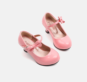 Zapatos de Tacón Rojos para Niñas, Zapatos de Princesa para Actuaciones Escolares, Baile, Zapatos Mary Jane para Niñas - Product Image 4