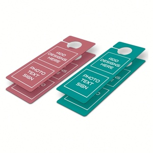 Colgador de Puerta Personalizado con Tarjetas de Visita Promocionales, Papel Premium con Recubrimiento PT para Marketing Hotelero - Product Image 4