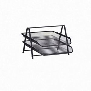 Metal 2 Tier Mesh Paper <b>Files</b> Office Table Desk <b>Organizer</b> Hot Sale - Product Image 4