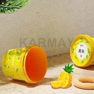 Récipient à crème glacée en plastique 500ml iml imprimé logo personnalisé pots de gelato congelés avec couvercle inviolable - Product Image 3