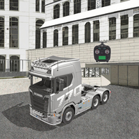 HUINA 1501 pour SCANIA Camion Télécommandé en Alliage 1/18, Remorque Sous Licence 770S, Voiture RC 2.4G Juguetes, Chargeur Inclus