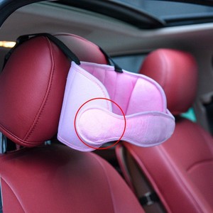 Coussin de soutien de la tête pour siège auto bébé, en peluche, 0-12 mois, pour la sécurité du sommeil des nourrissons - Product Image 1