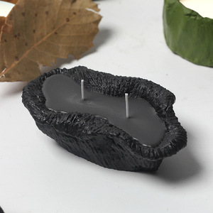 Ensemble de bougies en cire de soja en vente en gros Bougie parfumée au parfum de lavande en pot de ciment à 6 coins - Product Image 4