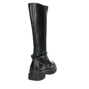 Bottes hautes Asso noires taille 30 avec détail boucle pour filles - Product Image 3
