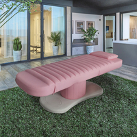 Fauteuil de massage électrique 3 moteurs en cuir PU pour salon de beauté, spa, extension de cils, avec mécanisme de levage