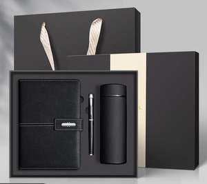 Promo Vente en Gros - Ensemble Cadeau d'Entreprise de Luxe Personnalisable en Cuir PU A5 avec Carnet, Stylo et Tasse Thermique - Product Image 3